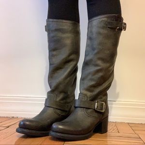 Black Frye Moto boots